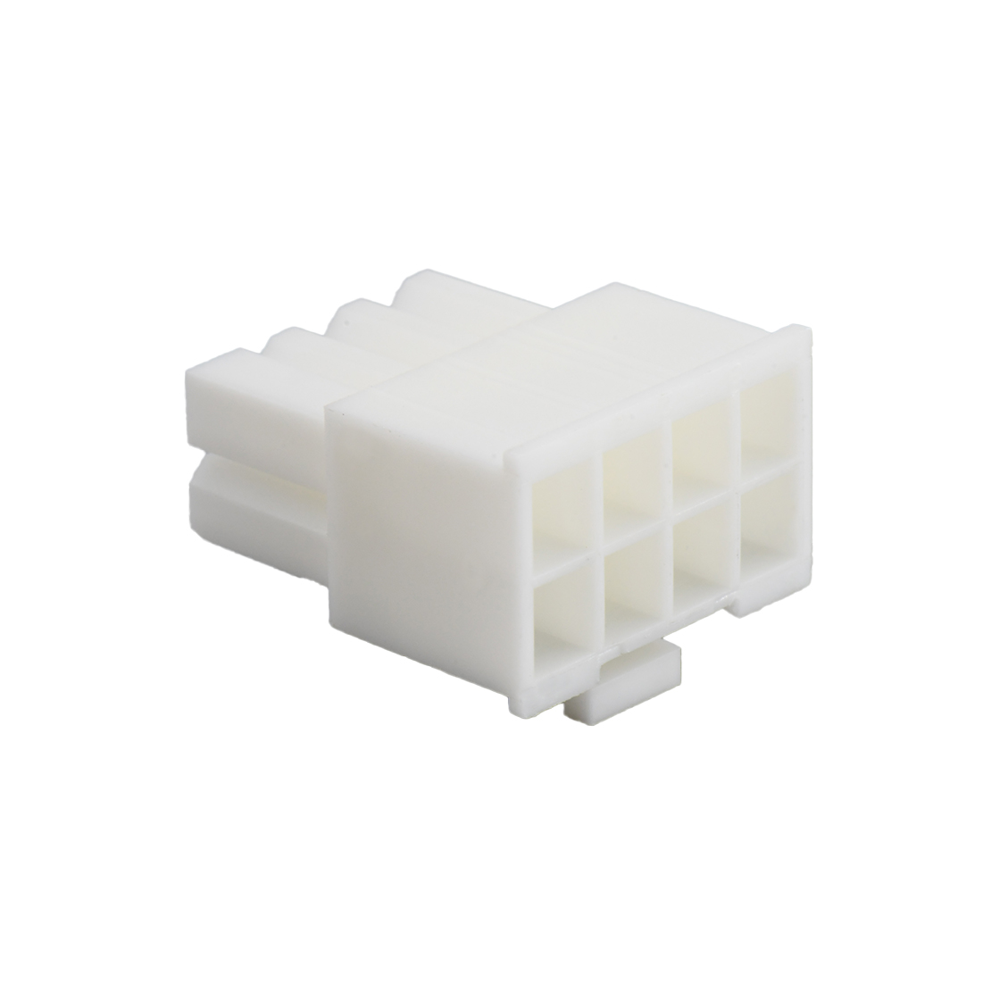 Pitch 4.2mm Male 双排 Housing 七八连PIN连PIN 特殊款 2X4Pin 黑色